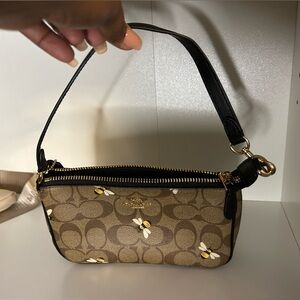 Coach bumble bee clutch bag